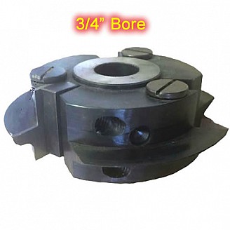 Left Hand (LH) Rail Cutter Head for Glass Doors with 3/4" Bore (without Insert Knives) Left Hand (LH) Rail Cutter Head for Glass Doors with 3/4" Bore (without Insert Knives)