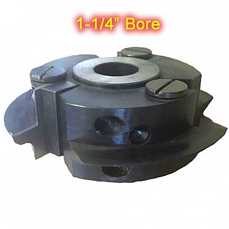 Left Hand (LH) Rail Cutter Head for Glass Doors with 1-1/4" Bore (without Insert Knives) Left Hand (LH) Rail Cutter Head for Glass Doors with 1-1/4" Bore (without Insert Knives)