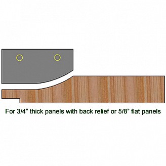 Single Raised Pamel Insert Knife, Profile #P201RH, Right Hand (RH)