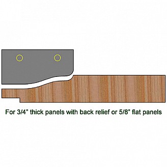 Single Raised Pamel Insert Knife, Profile #P202RH, Right Hand (RH) Single Raised Pamel Insert Knife, Profile #P202RH, Right Hand (RH)