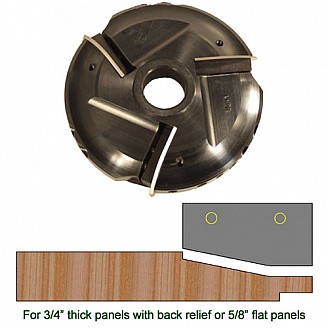Raised Panel Heads with Inserts, Profile P203LH, 1-1/4" Bore, Left Hand (LH) Raised Panel Heads with Inserts, Profile P203LH, 1-1/4" Bore, Left Hand (LH)