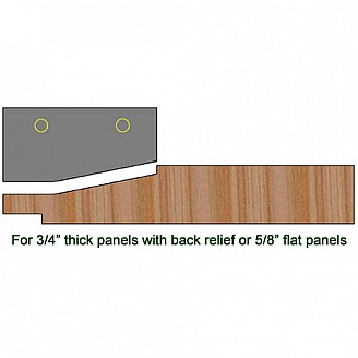 Single Raised Pamel Insert Knife, Profile #P203RH, Right Hand (RH) Single Raised Pamel Insert Knife, Profile #P203RH, Right Hand (RH)