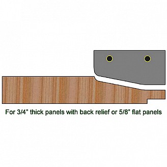 Single Raised Pamel Insert Knife, Profile #P204LH, Left Hand (LH) Single Raised Pamel Insert Knife, Profile #P204LH, Left Hand (LH)
