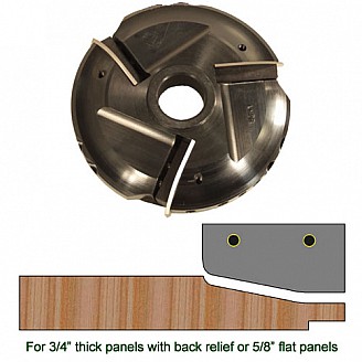 Raised Panel Heads with Inserts, Profile P204LH, 1-1/4" Bore, Left Hand (LH) Raised Panel Heads with Inserts, Profile P204LH, 1-1/4" Bore, Left Hand (LH)