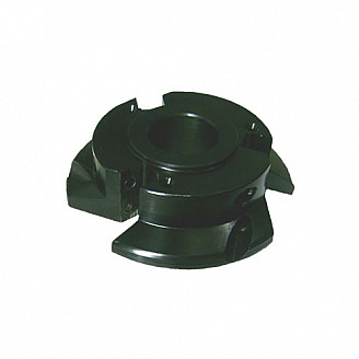 Door Edge Head without Inserts, Right Hand (RH), Bore: 3/4", Diameter: 4"