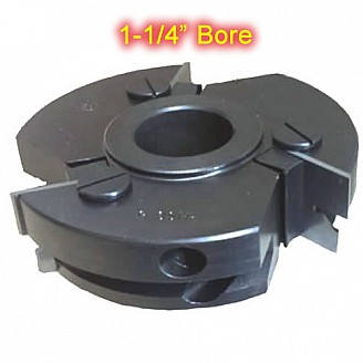Right Hand (RH) Stile Cutter Head for Glass Doors with 1-1/4" Bore (without Insert Knives) Right Hand (RH) Stile Cutter Head for Glass Doors with 1-1/4" Bore (without Insert Knives)