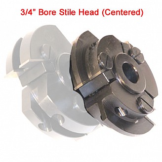 Right Hand (RH) Stile Cutter Head with 3/4" Bore (without Insert Knives)
