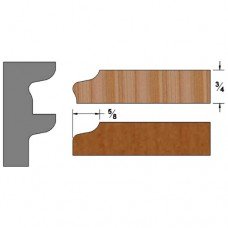 Set of 3 Carbide Insert Knives for Titan Heads: Door Edges, Profile: Combo #3