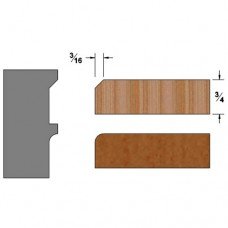 Set of 3 Carbide Insert Knives for Titan Heads: Door Edges, Profile: Combo #4