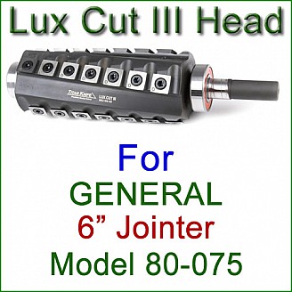 Lux Cut III Head for GENERAL 6'' Jointer, Model 80-075
