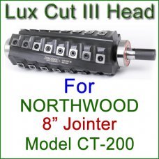 Lux Cut III Head for NORTHWOOD 8'' Jointer, Model CT-200