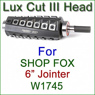 Lux Cut III Head for SHOP FOX 6'' Jointer, Model W1745