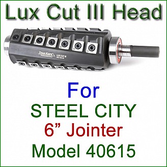 Lux Cut III Head for STEEL CITY 6'' Jointer, Model 40615