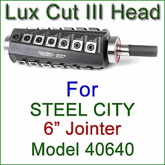 Lux Cut III Head for STEEL CITY 6'' Jointer, Model 40640