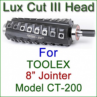 Lux Cut III Head for TOOLEX 8'' Jointer, Model CT-200