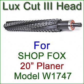 Lux Cut III Head for SHOP FOX 20'' Planer, Model W1747