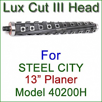 Lux Cut III Head for STEEL CITY 13'' Planer, Model 40200H