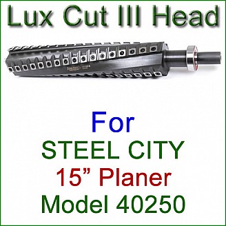 Lux Cut III Head for STEEL CITY 15'' Planer, Model 40250