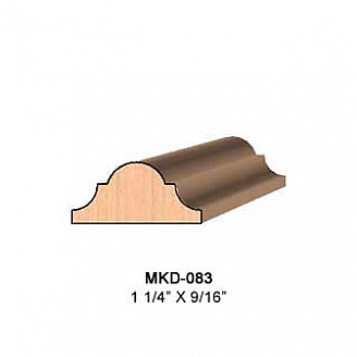 SINGLE Molding Knife for Astragal MWC-083 (Profile Width: 1-1/4'') for CORRUGATED Knife Systems