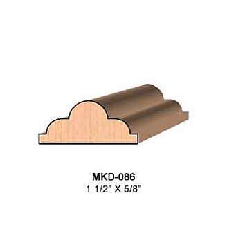 SINGLE Molding Knife for Astragal MWC-086 (Profile Width: 1-1/2'') for CORRUGATED Knife Systems