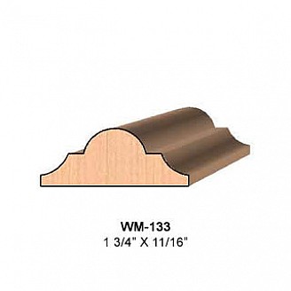 SET of 2 Molding Knives for Astragal WM-133 (Profile Width: 1-3/4'') for Williams&Hussey and similar machines