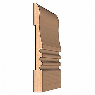 SET of 2 Molding Knives for Baseboard MWC-106 (Profile Width: 5-1/2'') for Williams&Hussey and similar machines