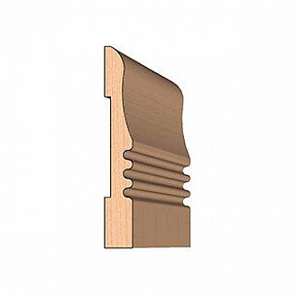 SET of 2 Molding Knives for Baseboard MWC-109 (Profile Width: 4'') for Williams&Hussey and similar machines