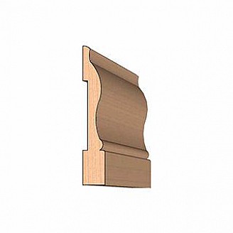 SINGLE Molding Knife for Baseboard MWC-120 (Profile Width: 3-1/2'') for CORRUGATED Knife Systems