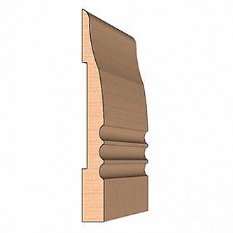 SINGLE Molding Knife for Baseboard MWC-141 (Profile Width: 5-1/2'') for Woodmaster and similar machines