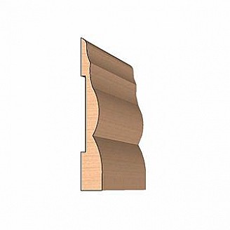 SINGLE Molding Knife for Baseboard MWC-154 (Profile Width: 4'') for Woodmaster and similar machines