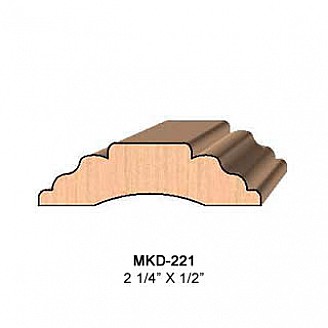 SET of 2 Molding Knives for Batten MWC-221 (Profile Width: 2-1/4'') for Williams&Hussey and similar machines
