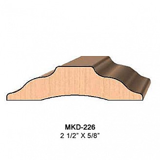 SET of 2 Molding Knives for Batten MWC-226 (Profile Width: 2-1/2'') for Williams&Hussey and similar machines