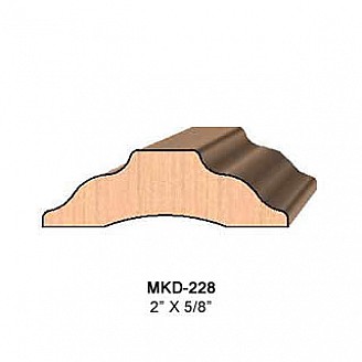 SET of 2 Molding Knives for Batten MWC-228 (Profile Width: 2'') for Williams&Hussey and similar machines