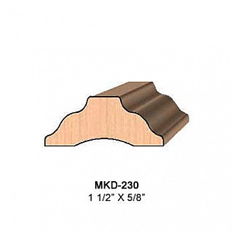SET of 2 Molding Knives for Batten MWC-230 (Profile Width: 1-1/2'') for Williams&Hussey and similar machines