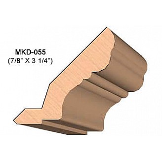 SINGLE Molding Knife for Cabinet MWC-055 (Profile Width: 3-1/4'') for Woodmaster and similar machines