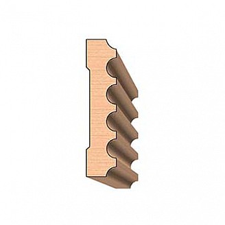 SINGLE Molding Knife for Casing WM-2004 (Profile Width: 3-1/2'') for Woodmaster and similar machines