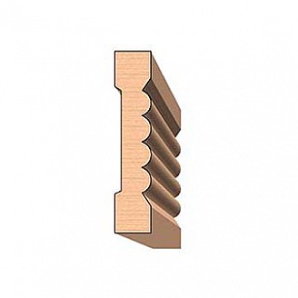 SINGLE Molding Knife for Casing WM-2009 (Profile Width: 3-1/2'') for Woodmaster and similar machines