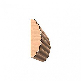 SINGLE Molding Knife for Casing WM-2033 (Profile Width: 2-1/2'') for Woodmaster and similar machines