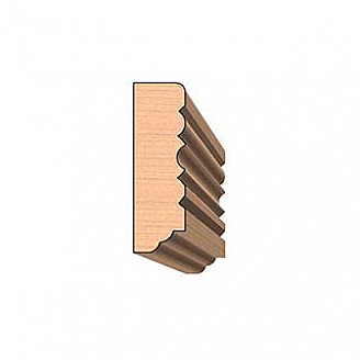 SINGLE Molding Knife for Casing WM-2075 (Profile Width: 2-1/2'') for Woodmaster and similar machines