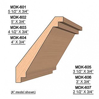 SET of 2 Molding Knives for Crown MWC-604 (Profile Width: 4'') for Williams&Hussey and similar machines