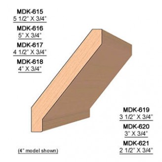 SINGLE Molding Knife for Crown MWC-619 (Profile Width: 3-1/2'') for Woodmaster and similar machines