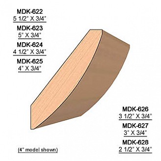 SET of 2 Molding Knives for Crown MWC-625 (Profile Width: 4'') for Williams&Hussey and similar machines