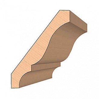 SET of 2 Molding Knives for Crown WM-49 (Profile Width: 3-5/8'') for Williams&Hussey and similar machines
