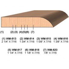 SINGLE Molding Knife for Door Stop WM-813 (Profile Width: 2-1/4'') for Woodmaster and similar machines