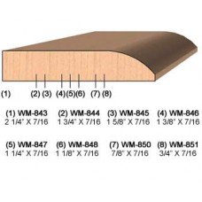 SINGLE Molding Knife for Door Stop WM-847 (Profile Width: 1-1/4'') for Woodmaster and similar machines