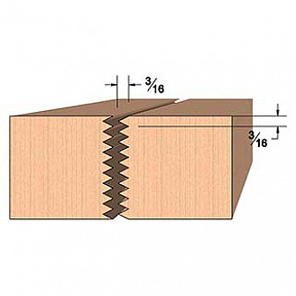 SINGLE Molding Knife for Glue Joint MWC-433 (Profile Width: 2-1/4'') for Woodmaster and similar machines