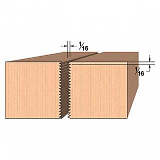 SINGLE Molding Knife for Glue Joint MWC-434 (Profile Width: 2-1/4'') for Woodmaster and similar machines