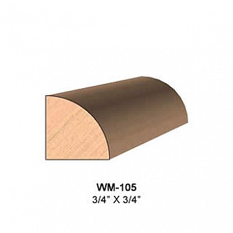 SINGLE Molding Knife for Quarter Round WM-105 (Profile Width: 3/4'') for CORRUGATED Knife Systems