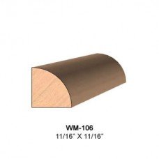 SINGLE Molding Knife for Quarter Round WM-106 (Profile Width: 11/16'') for Woodmaster and similar machines