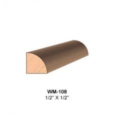 SINGLE Molding Knife for Quarter Round WM-108 (Profile Width: 1/2'') for Woodmaster and similar machines